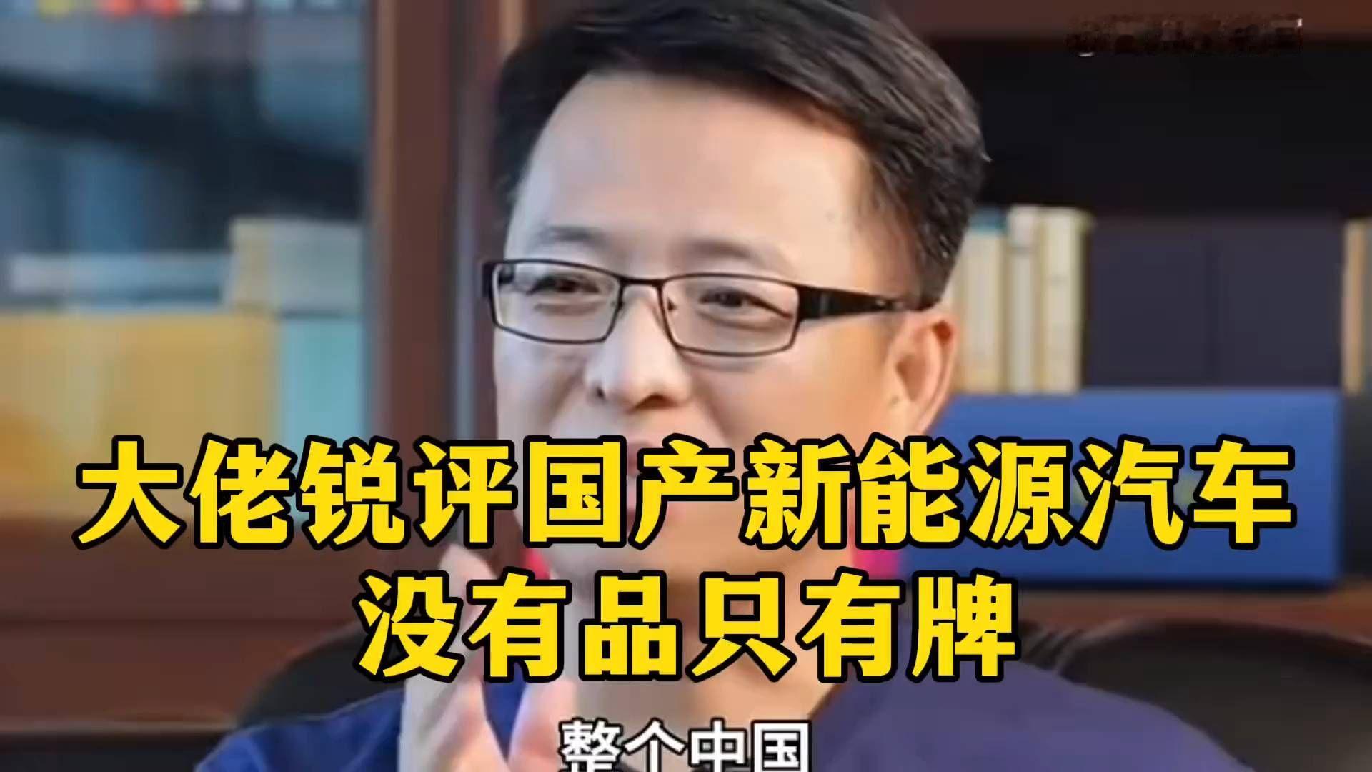 车圈大佬：国产新能源，品不足牌为尊？