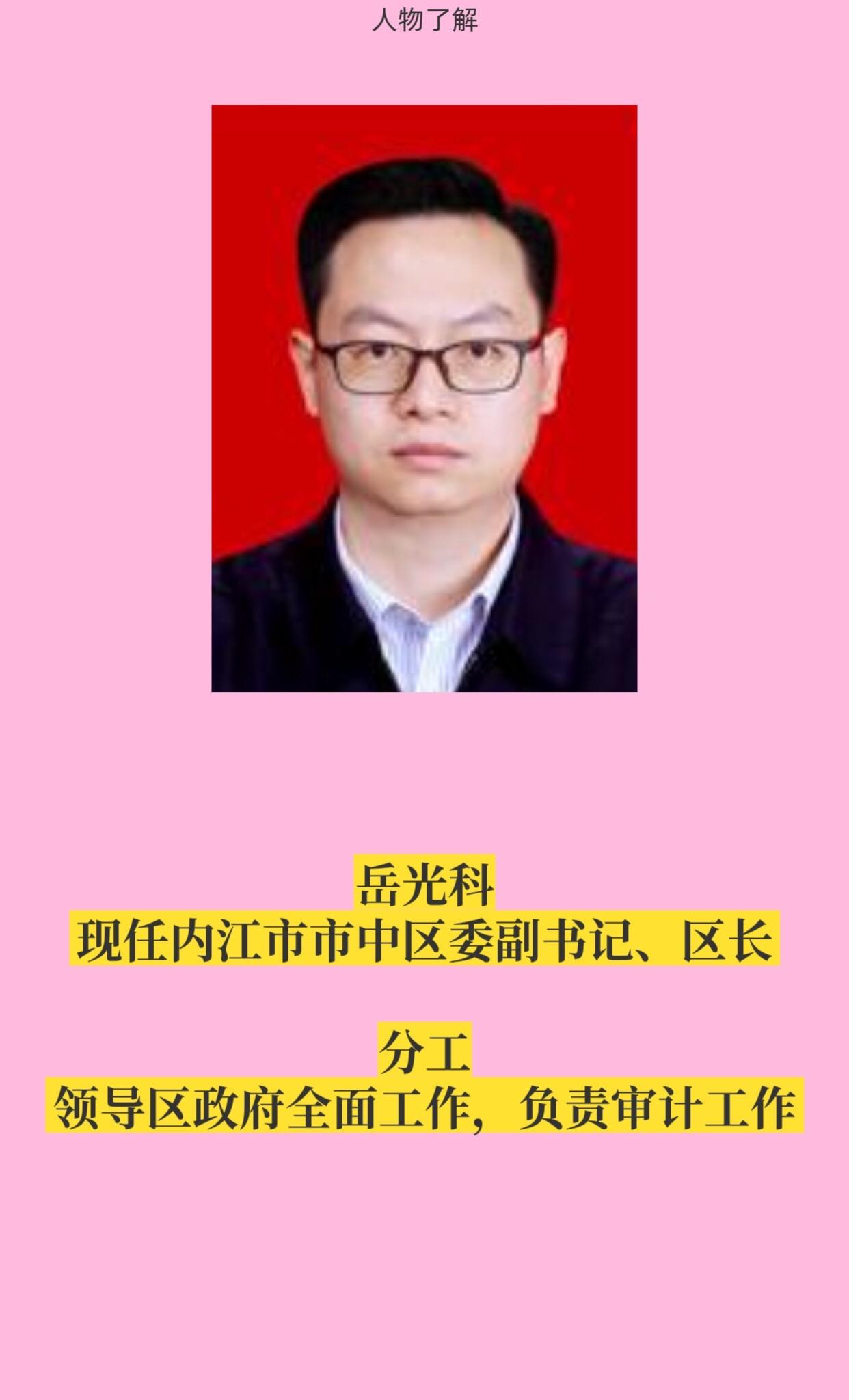内江市中区政府领导。
