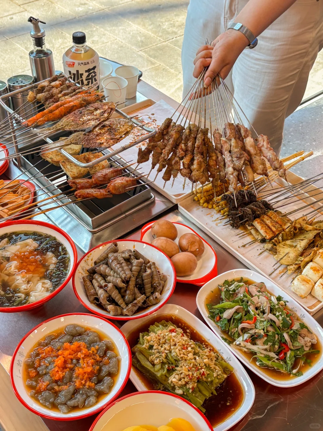 羊肉裹满孜然🌶️辣椒……直接炫！！