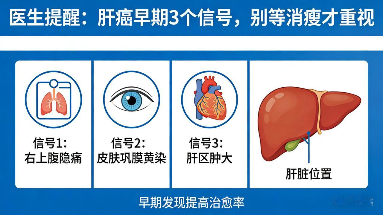 医生提醒：肝癌早期 3 个信号，别等消瘦才重视

医生忠告：肝癌早期不是消瘦！这