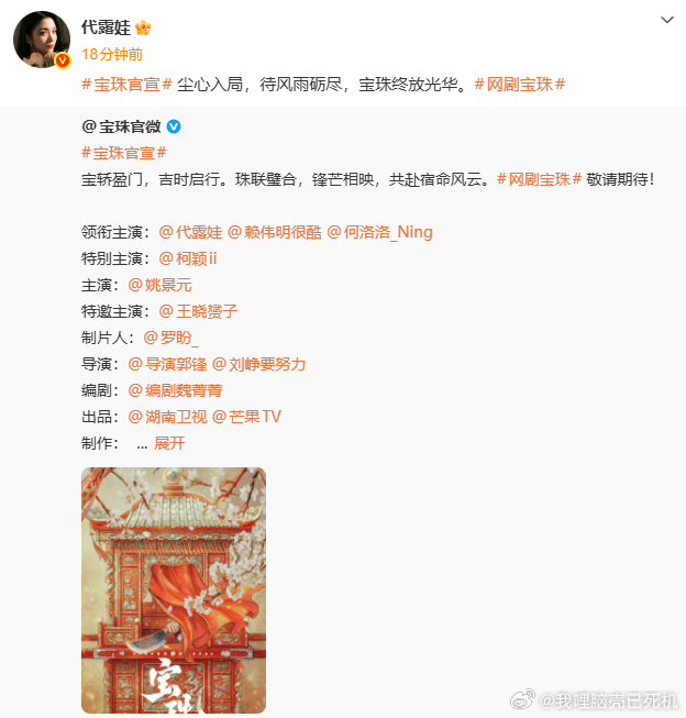 代露娃首部大女主剧代露娃赖伟明何洛洛宝珠领衔主演  代露娃首部大女主剧，代露娃赖