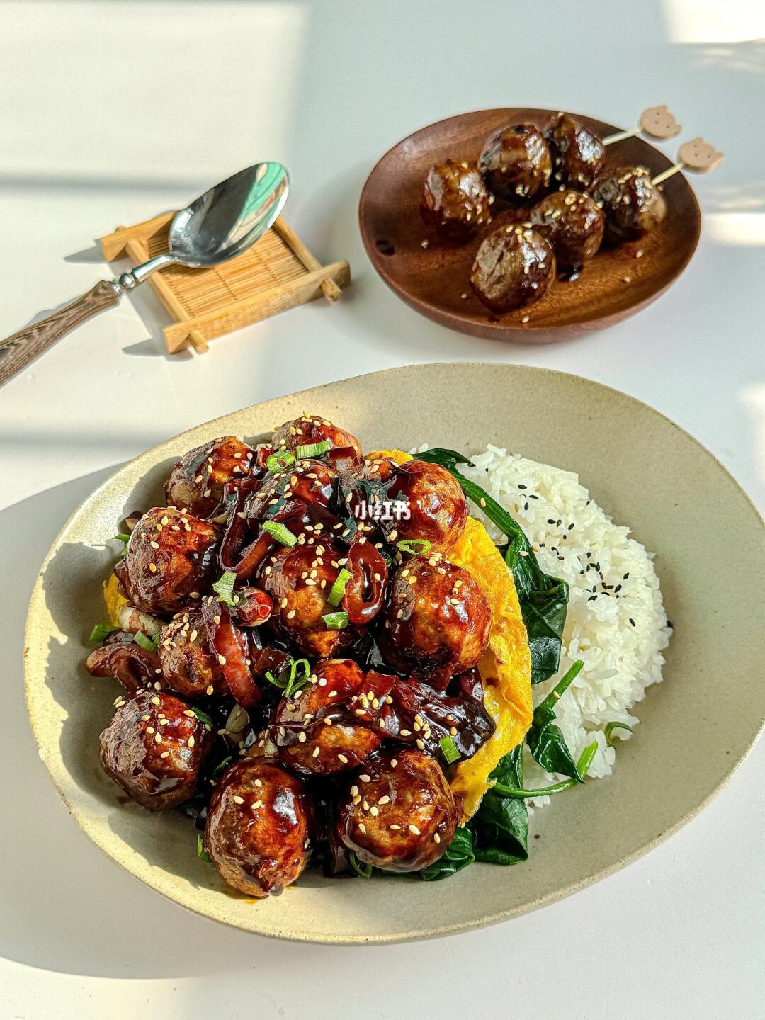 照烧牛肉丸盖饭 | 🍛酱汁浓郁，颗颗爆汁