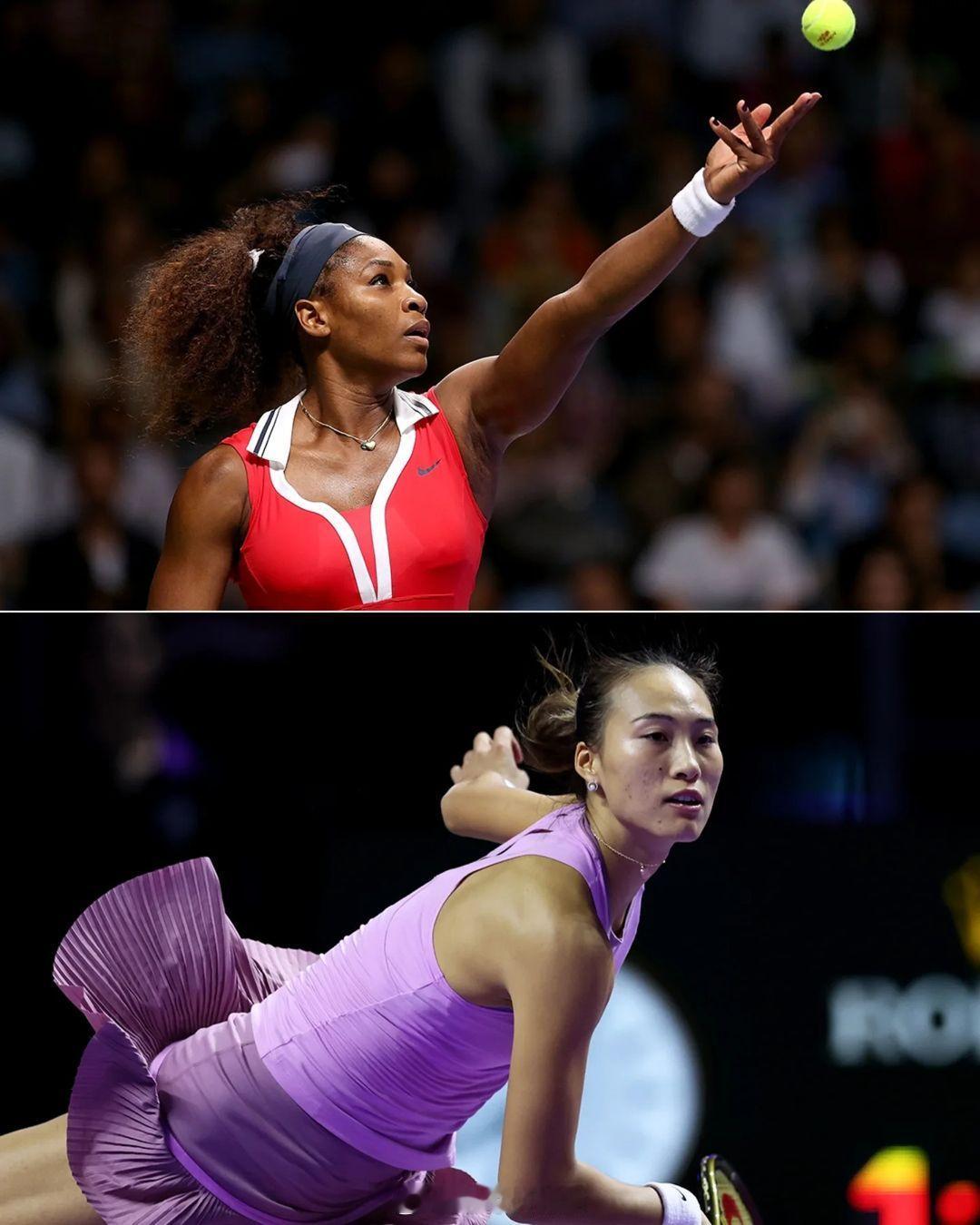 郑钦文在 WTA 年终总决赛中平了一项小威 Serena Williams 的纪