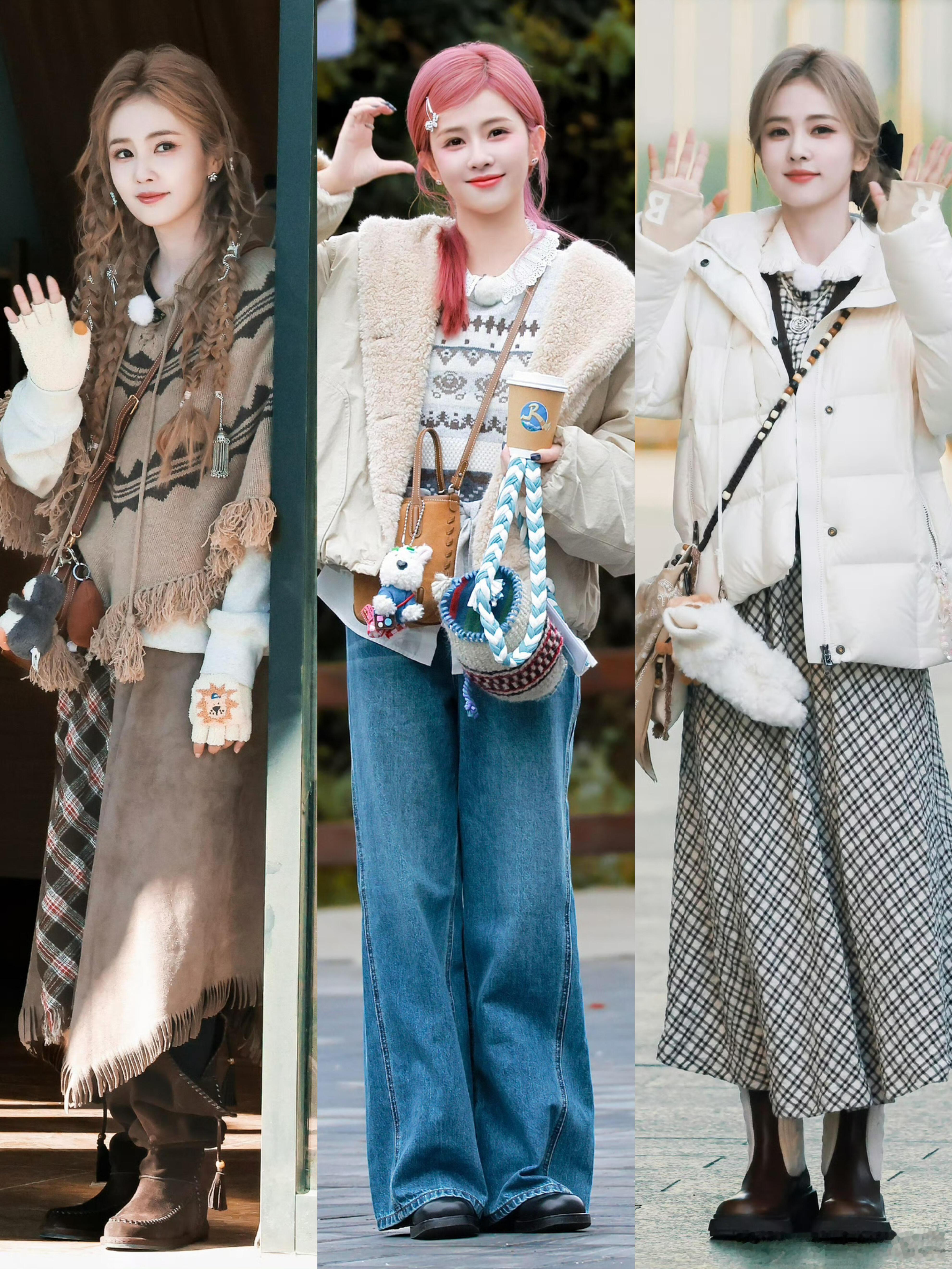 白鹿跑男look‼️这才是普通人该看的秋冬穿搭普通人可以借鉴的秋冬穿搭保暖又好看