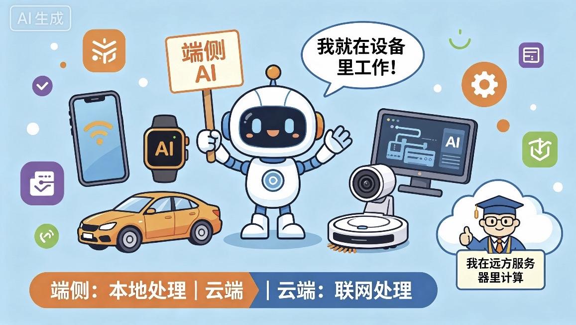 科普短文：端侧AI与云端AI

人工智能分为两大路线：端侧AI与云端AI。云端A