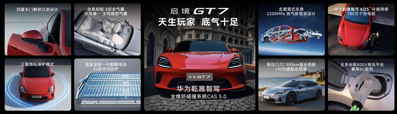 启境GT7预售价公布，新车推出Ultra、Ultra超长续航、Ultra三电机四