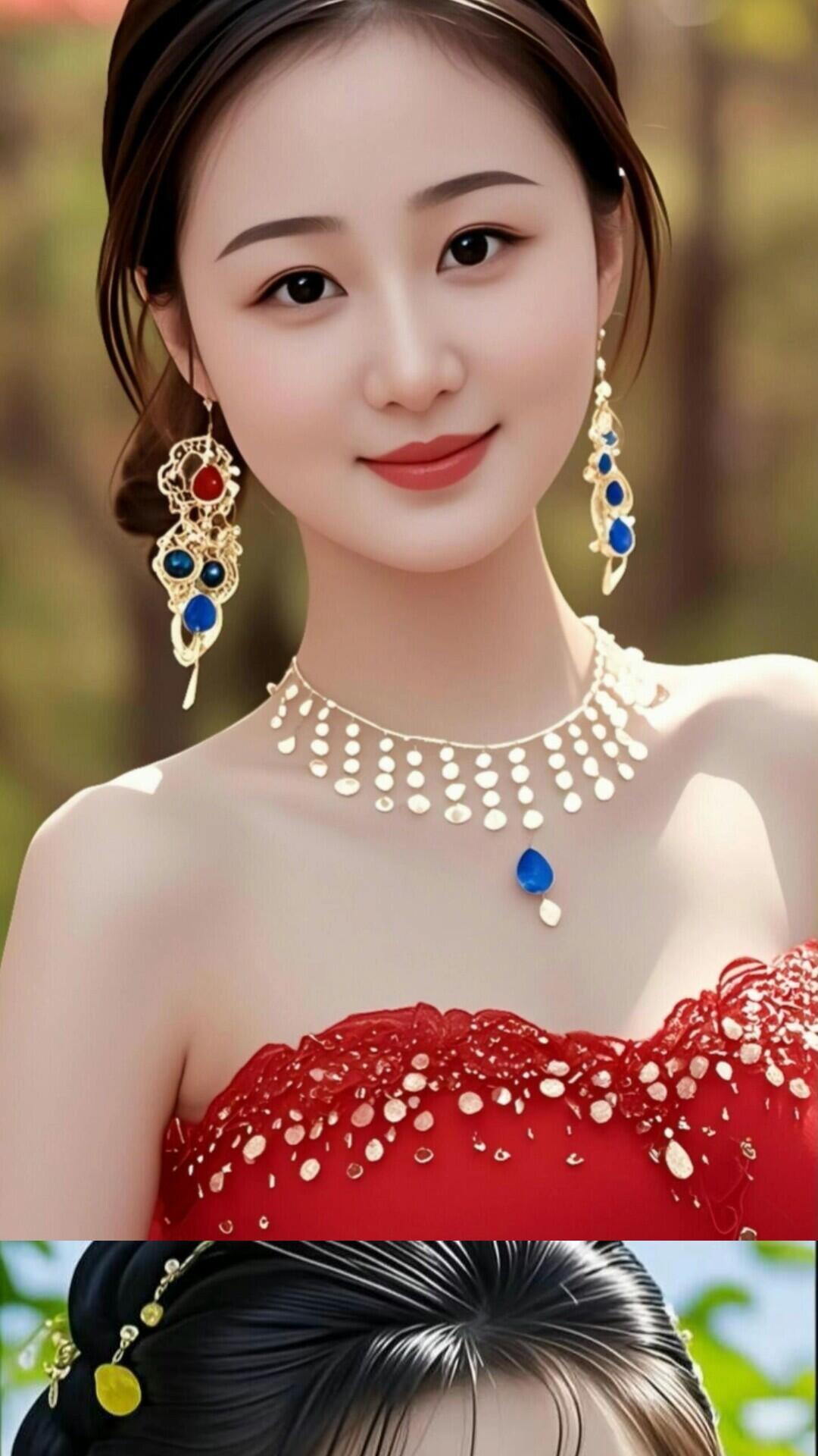 优雅红裙，闪耀珠宝，女神气质满满！💃✨