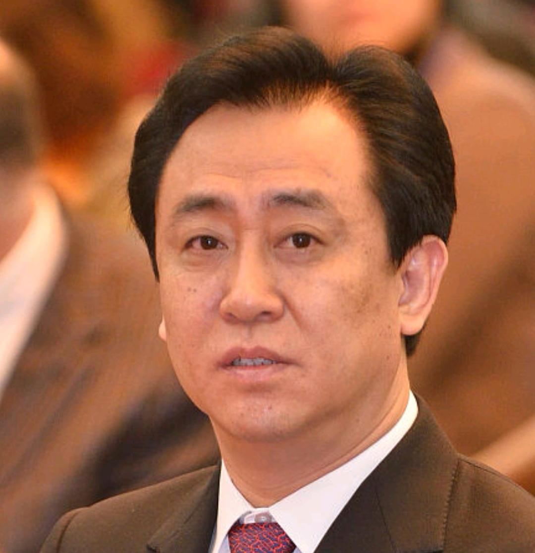 对比图一图二，许家印除了头发和眉毛变花白，外面好像也没有其他变化。面孔，耳朵，鼻