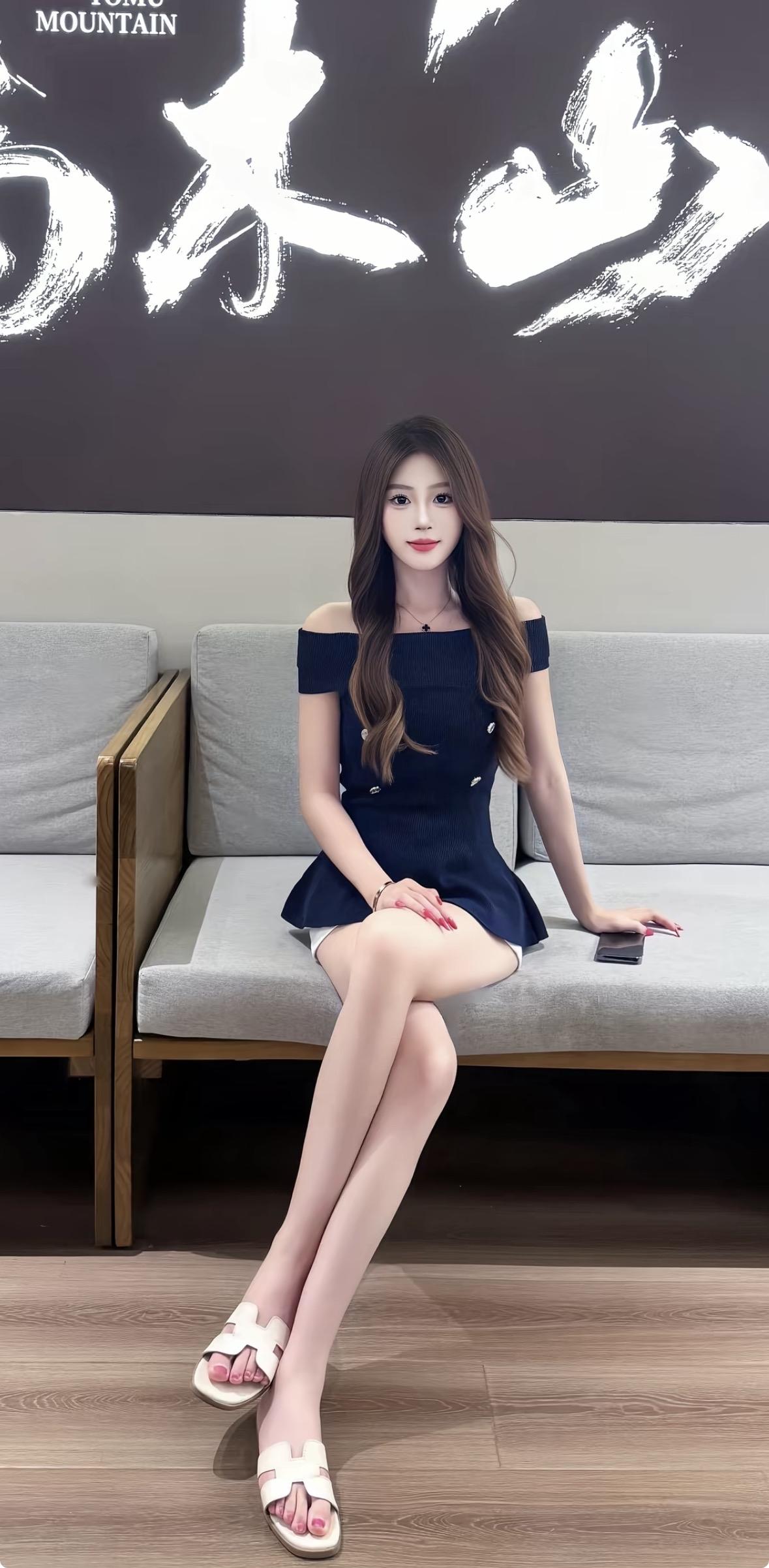 夏日穿搭指南：清爽蓝裙+白色凉鞋，轻松惬意！🌞👗👠