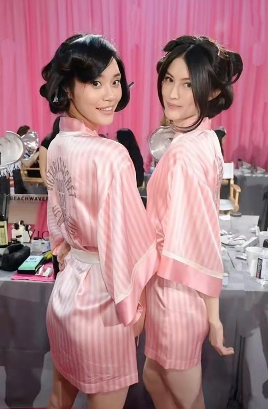 经典维密后台抓拍，何穗温婉、奚梦瑶灵动，这组同框成维密绝版名场面  娱乐 热门 