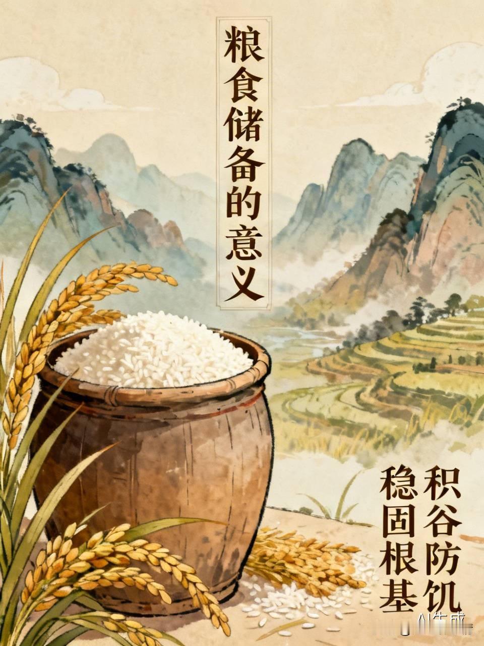 我国为什么囤积那么多粮食？

我们的老祖宗教导我们“养儿防老，积谷防饥”。囤积粮