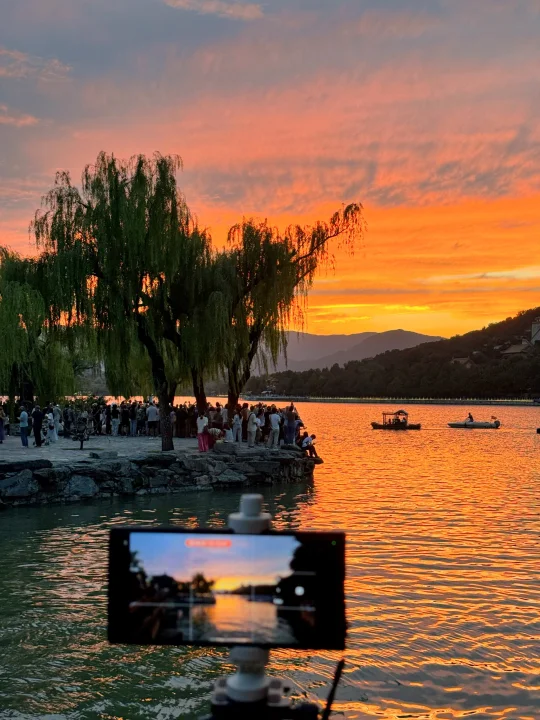 8.30颐和园晚霞实况 | 颐和园晚霞永远的神