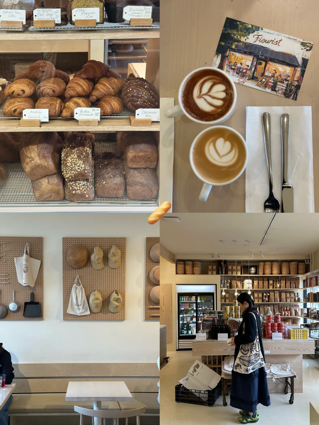 温哥华探店｜Flourist的咖啡法棍好天气🥨