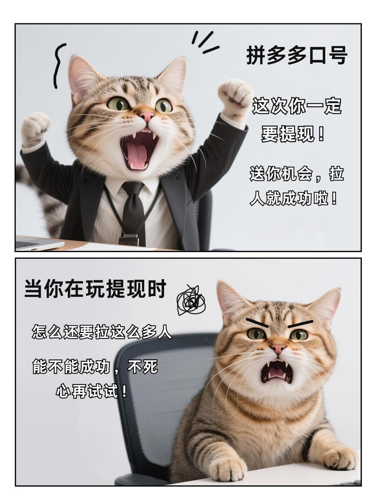 拼多多提现活动火了，但不是因为真能提现。
你拉个人助力，系统就给你“快成功”幻觉