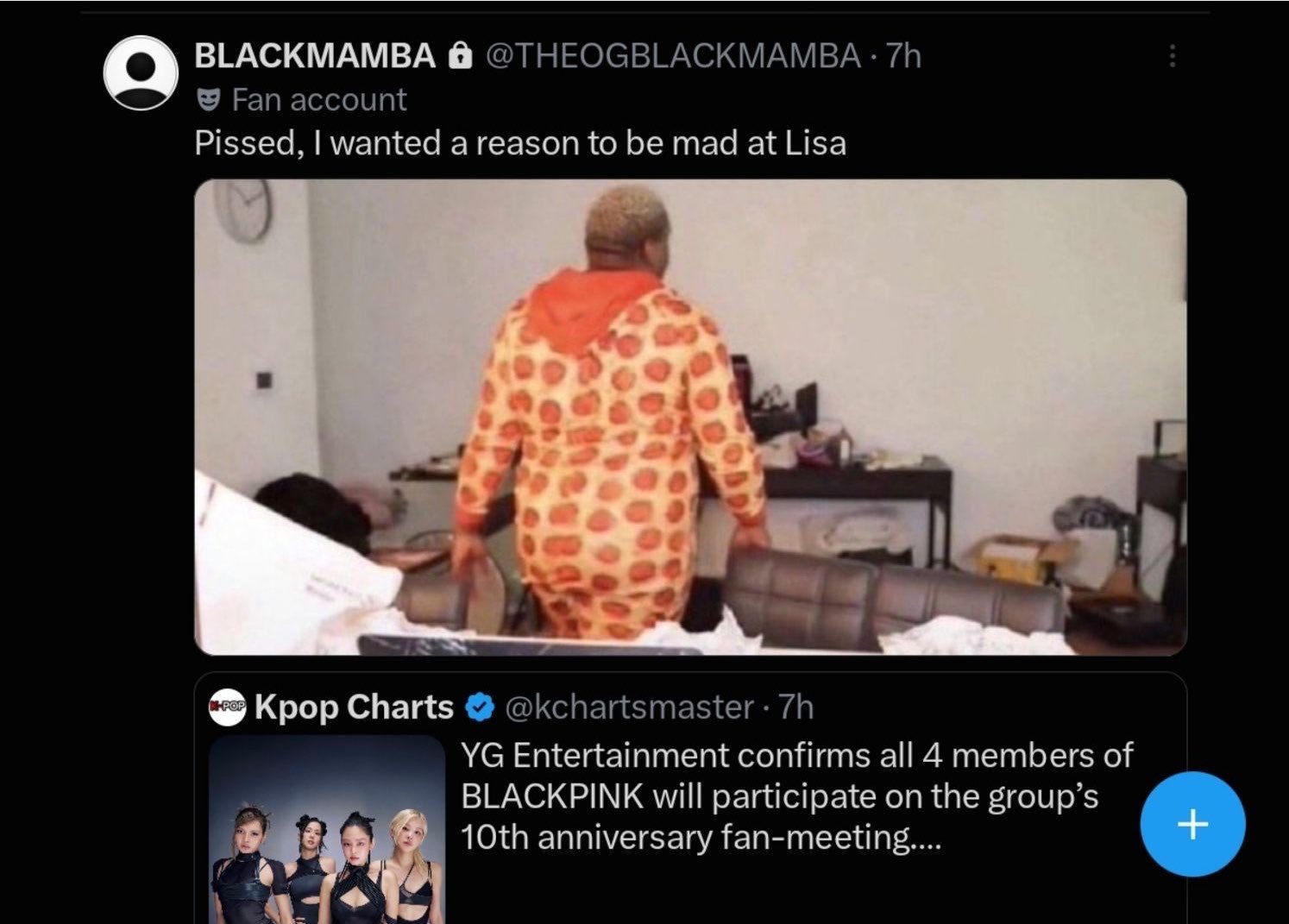 妈呀…在四人确认出席的通告下有些“blink”的态度是竟然是“气死了，我本来还想