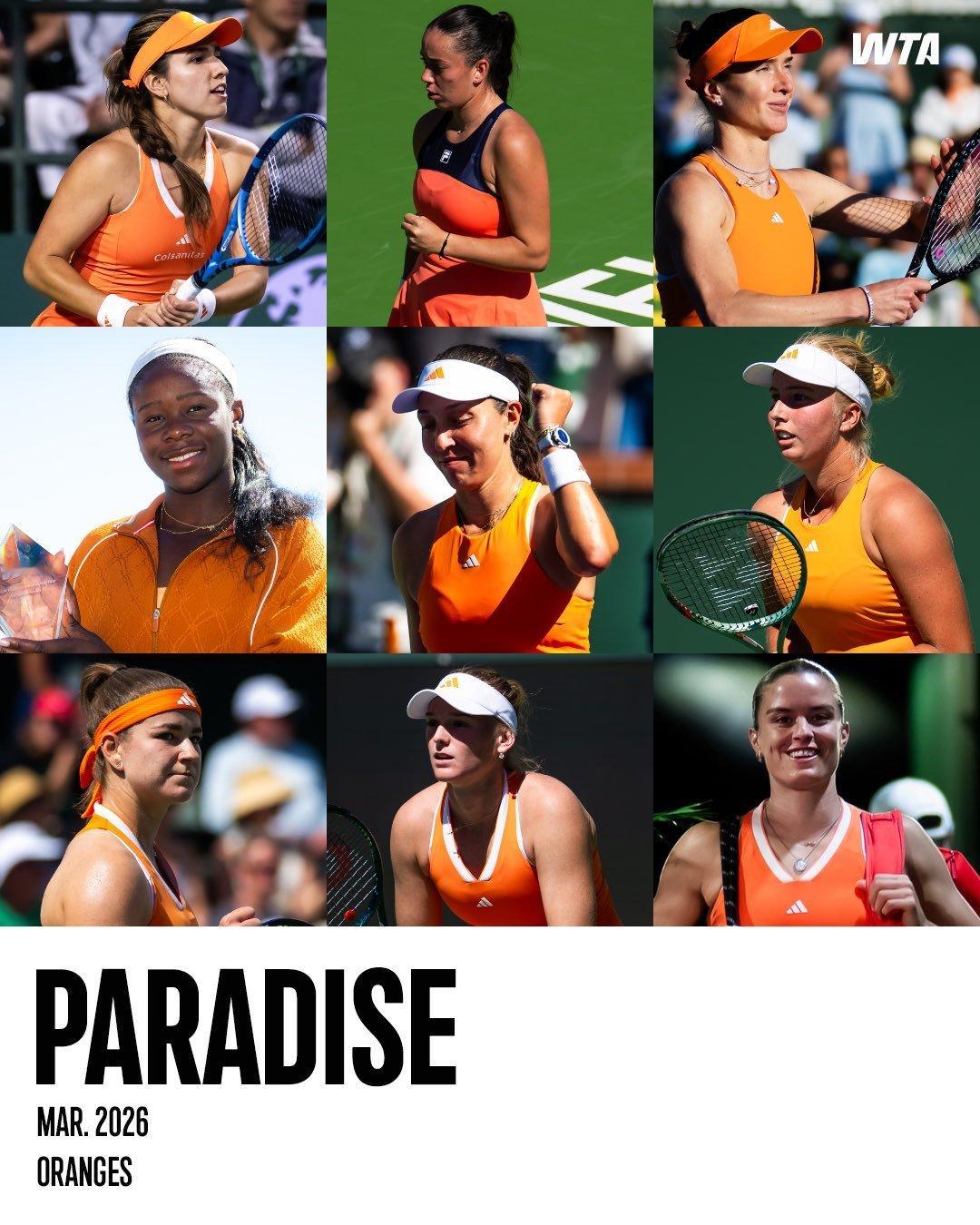 网球天堂调色盘🌅印第安维尔斯站战袍大赏