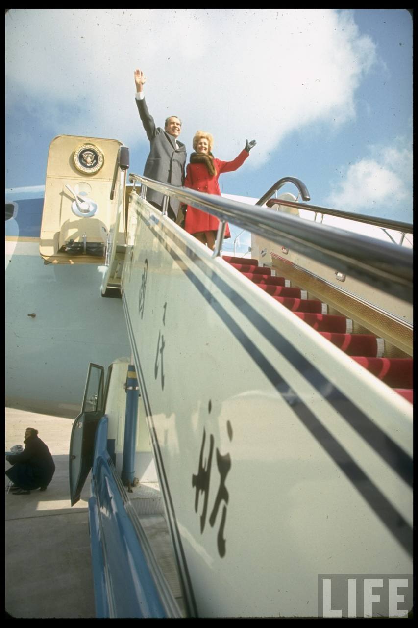 美国《LIFE》杂志摄影师John Dominis1972年2月拍摄的尼克松访华