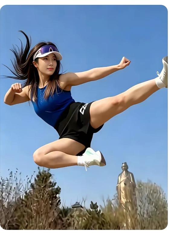 真“功夫”
美女学武四年多；
心中偶像李连杰；
曾经替身演过戏；
如今学业有成就
