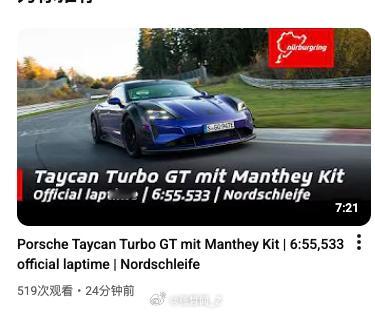 最终他还是来了，保时捷Taycan Turbo GT Manthey Kit |
