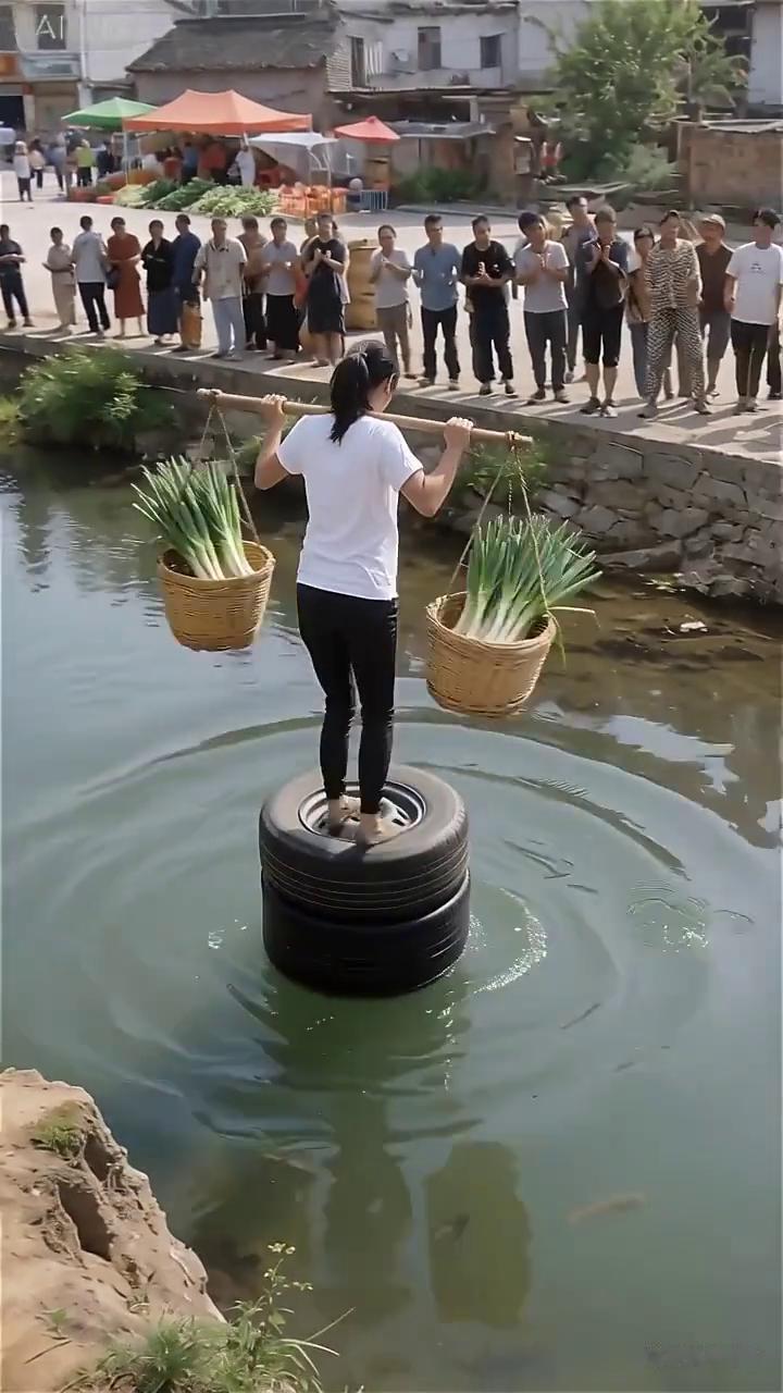 美女，水上轻功在哪学的？