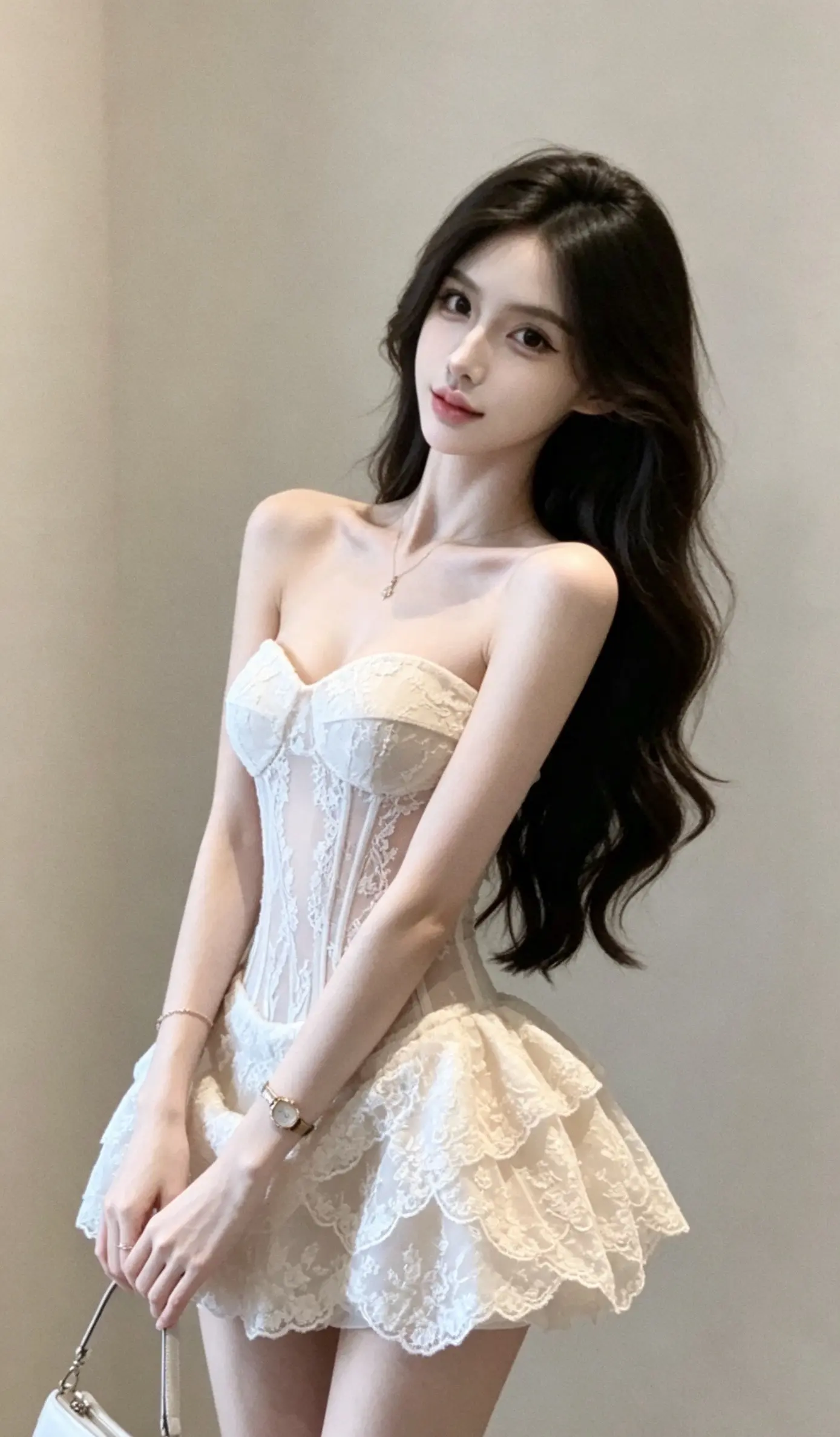 气质仙女裙甜美穿搭 心动瞬间 温柔纯欲风穿搭分享 夏日穿搭白色连衣裙 ...