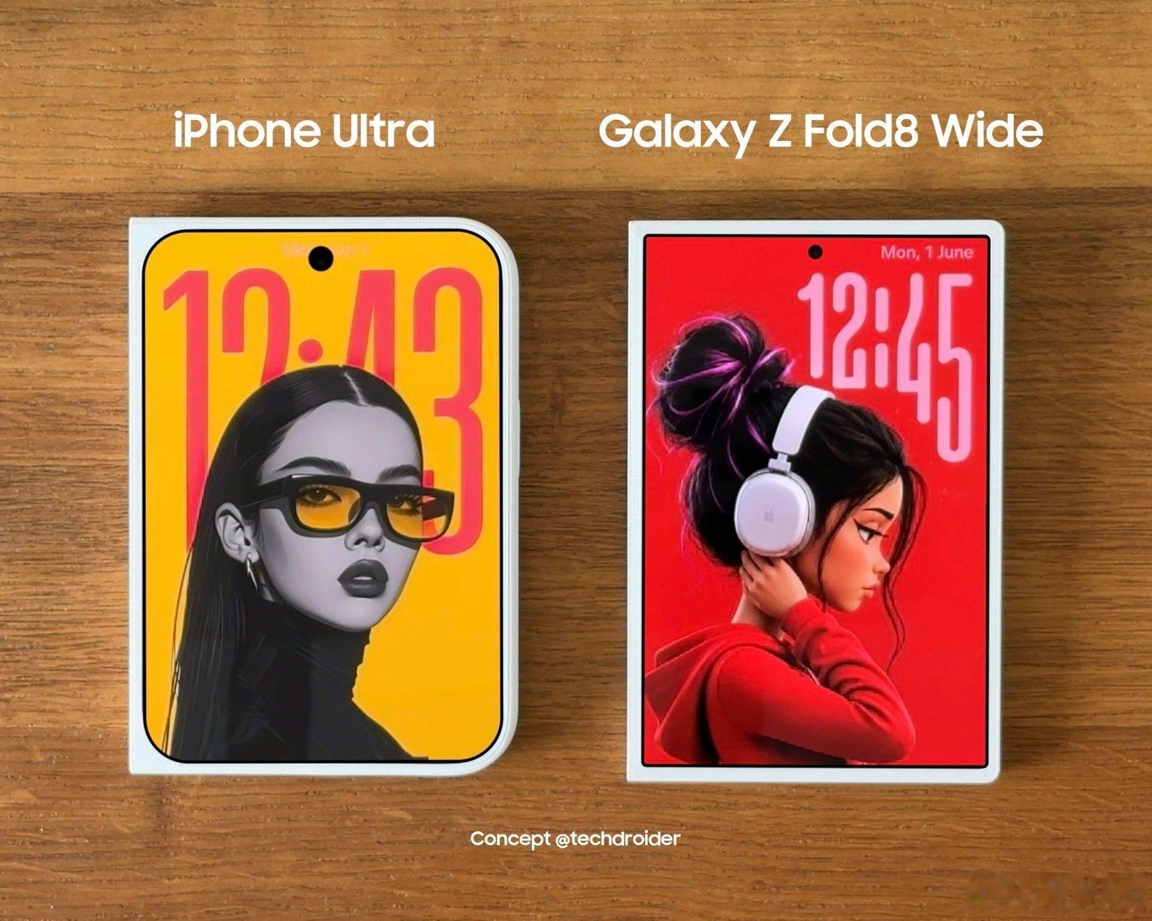 苹果和三星都将在今年推出自己的阔折叠产品。苹果的叫 iPhone Ultra，三