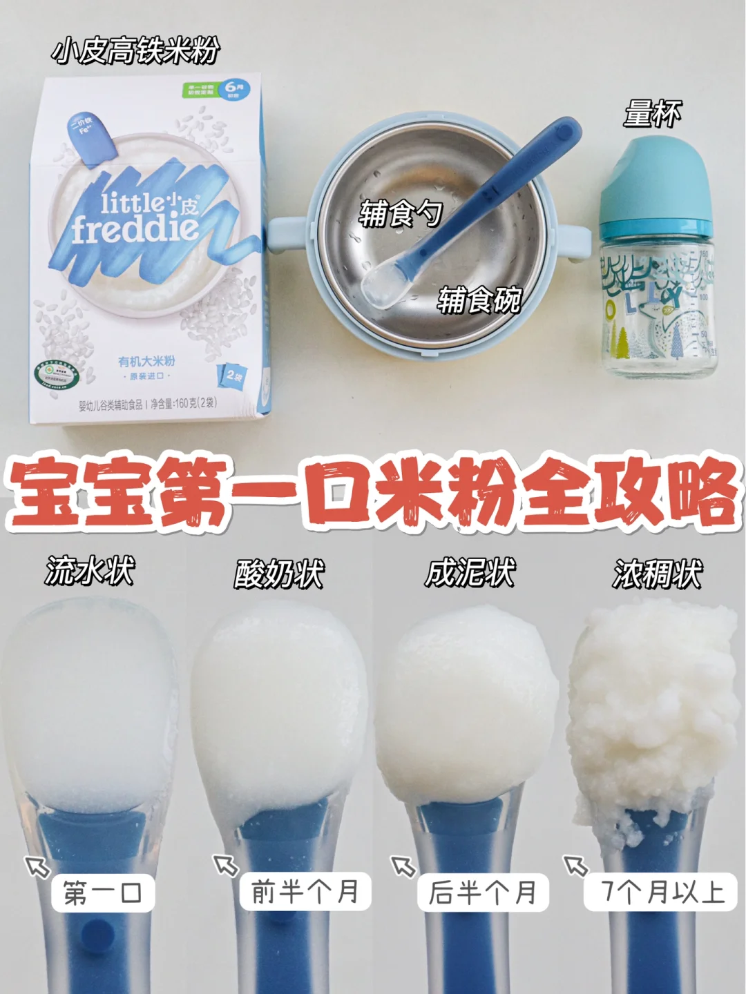 宝宝初添辅食米粉｜宝宝米粉怎么选、怎么冲泡