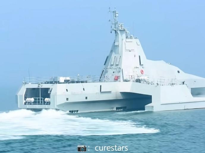 蓝星顶级隐身无人艇“虎鲸”试航！东大JARI-USV-A“虎鲸”大型无人作战艇完