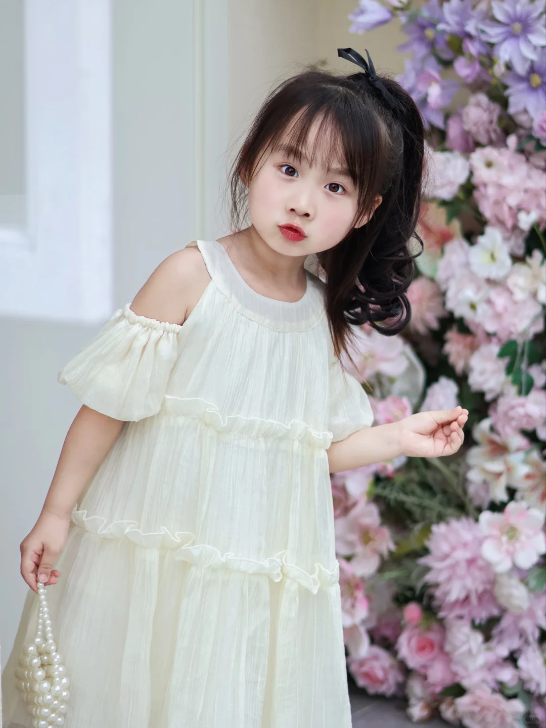 今天女儿穿搭很夏天的感觉啦