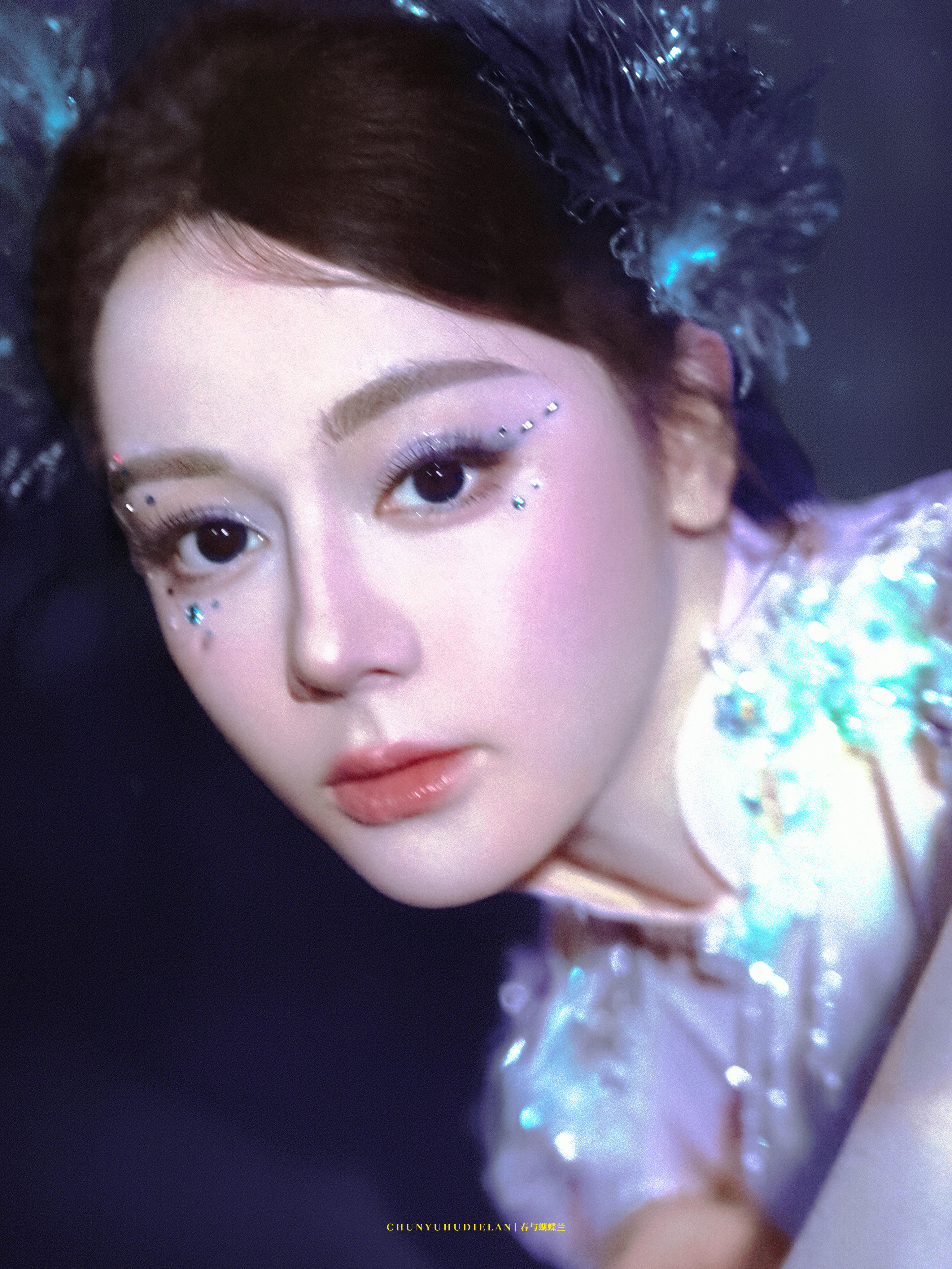 美到失语，深海蓝色人鱼姬身材好曼妙，期待春晚跳舞❗️迪丽热巴人鱼公主