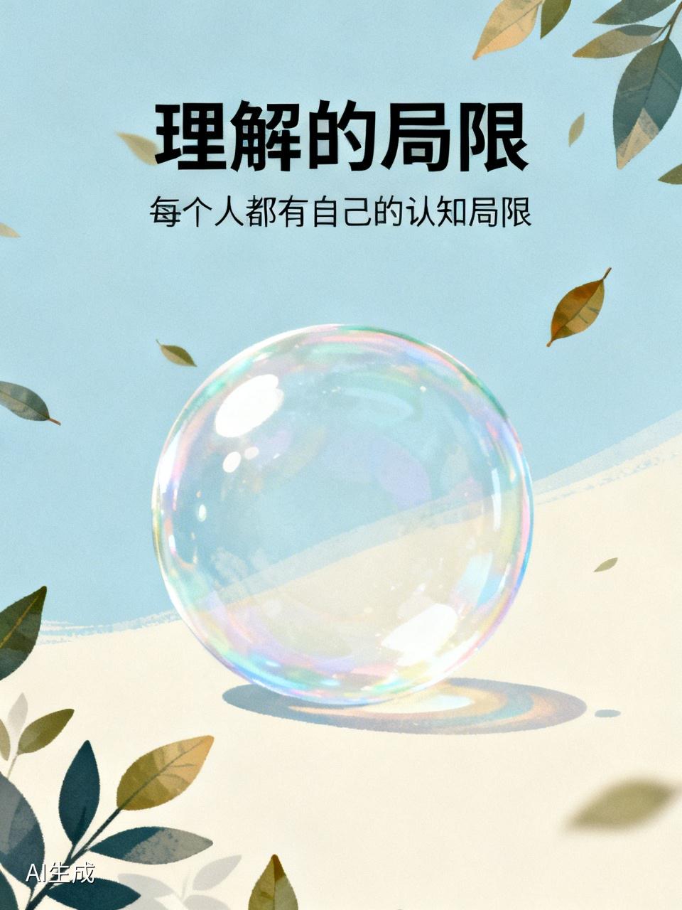 在人与人交往中，理解这事儿，真的太难了。没人能跨过自身对世界的认知去理解你，这是