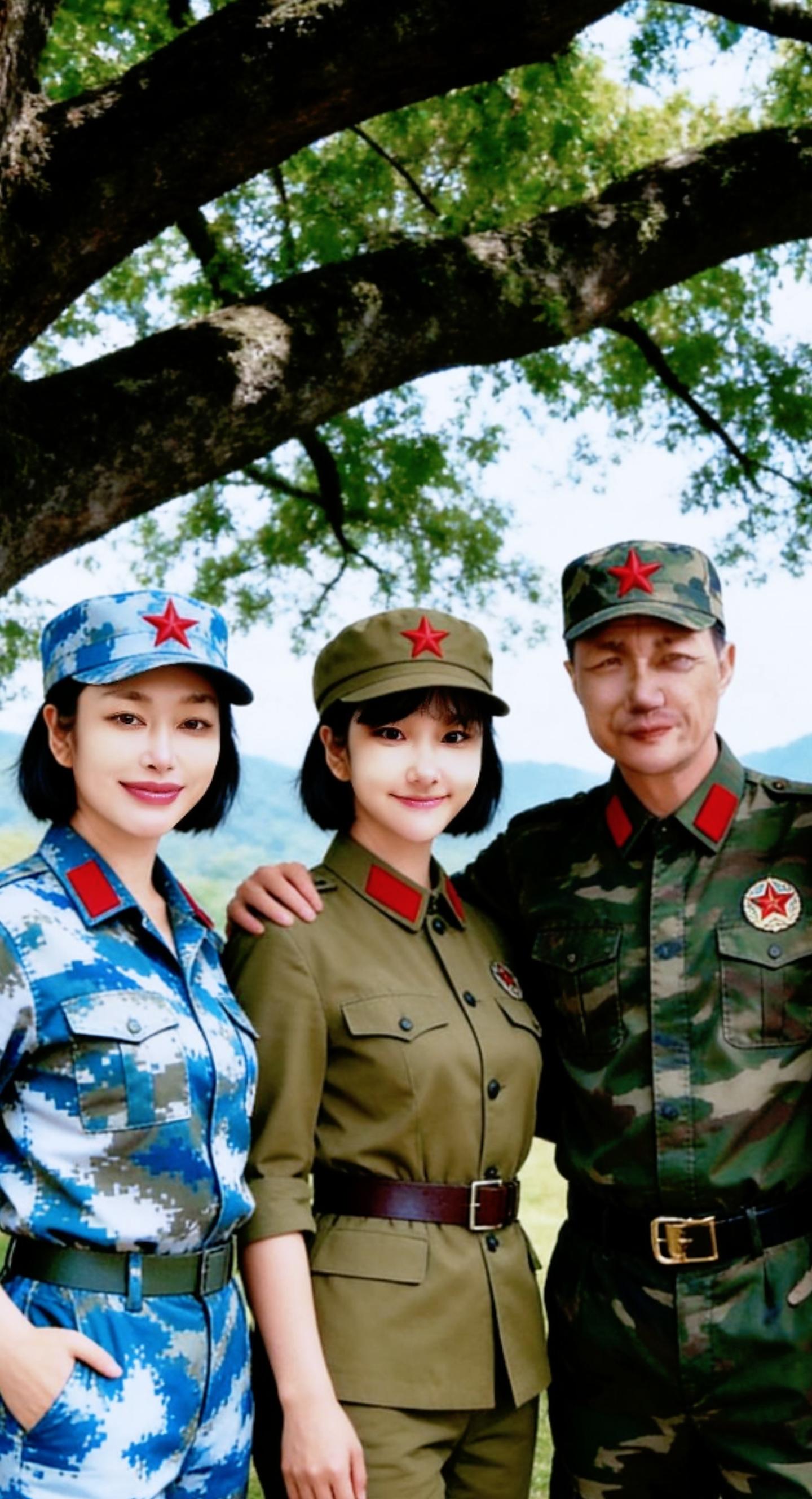 AI树下合影