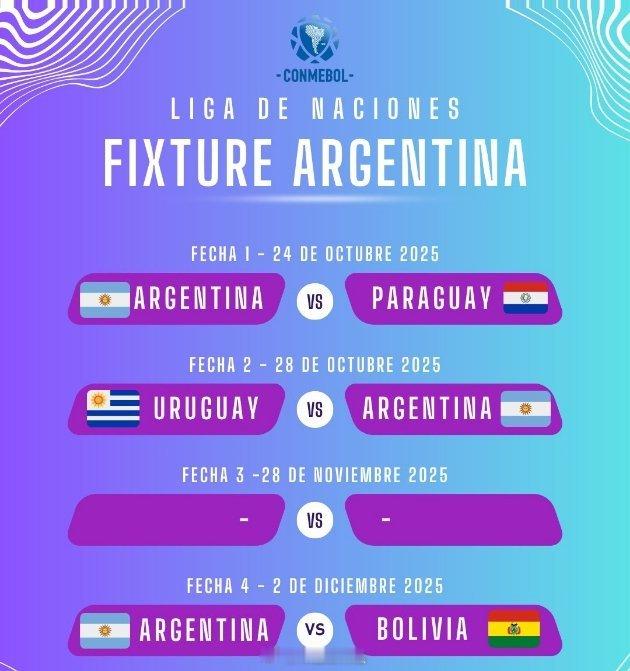 阿根廷女足[超话]南美女足国家联赛 🇦🇷 阿根廷队的赛程已经确认！阿根廷女子
