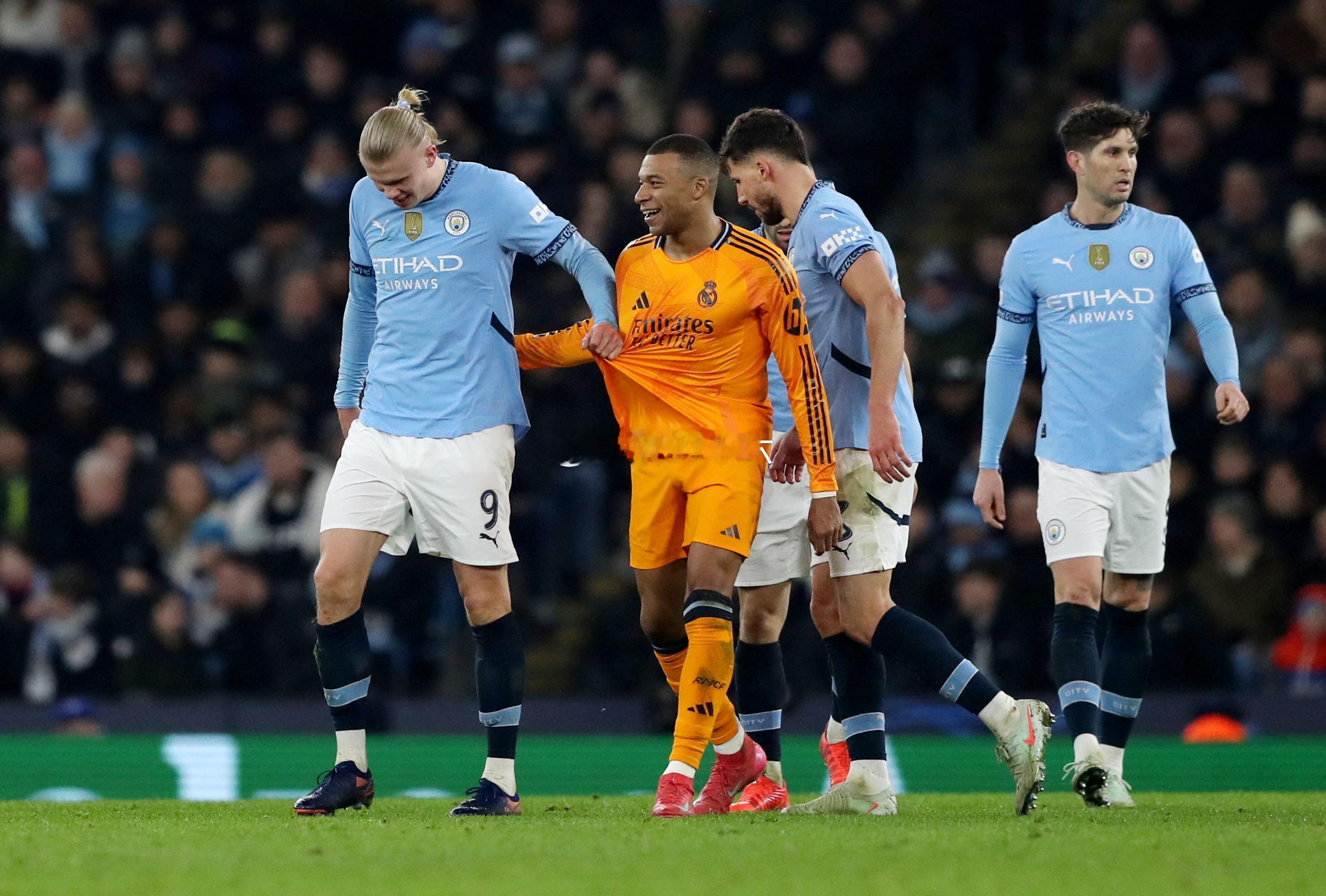 焦点大战！皇马曼城数据前瞻：哈兰德欧冠9次面对西甲球队打进9球欧冠第6轮将上演一