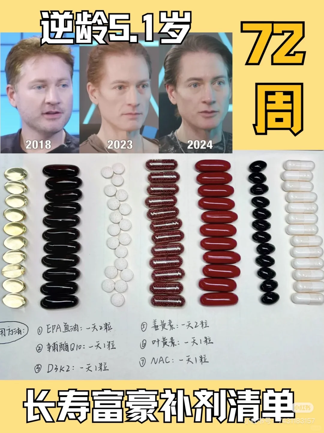 长寿富豪补剂清单，预防心血管风险排首位