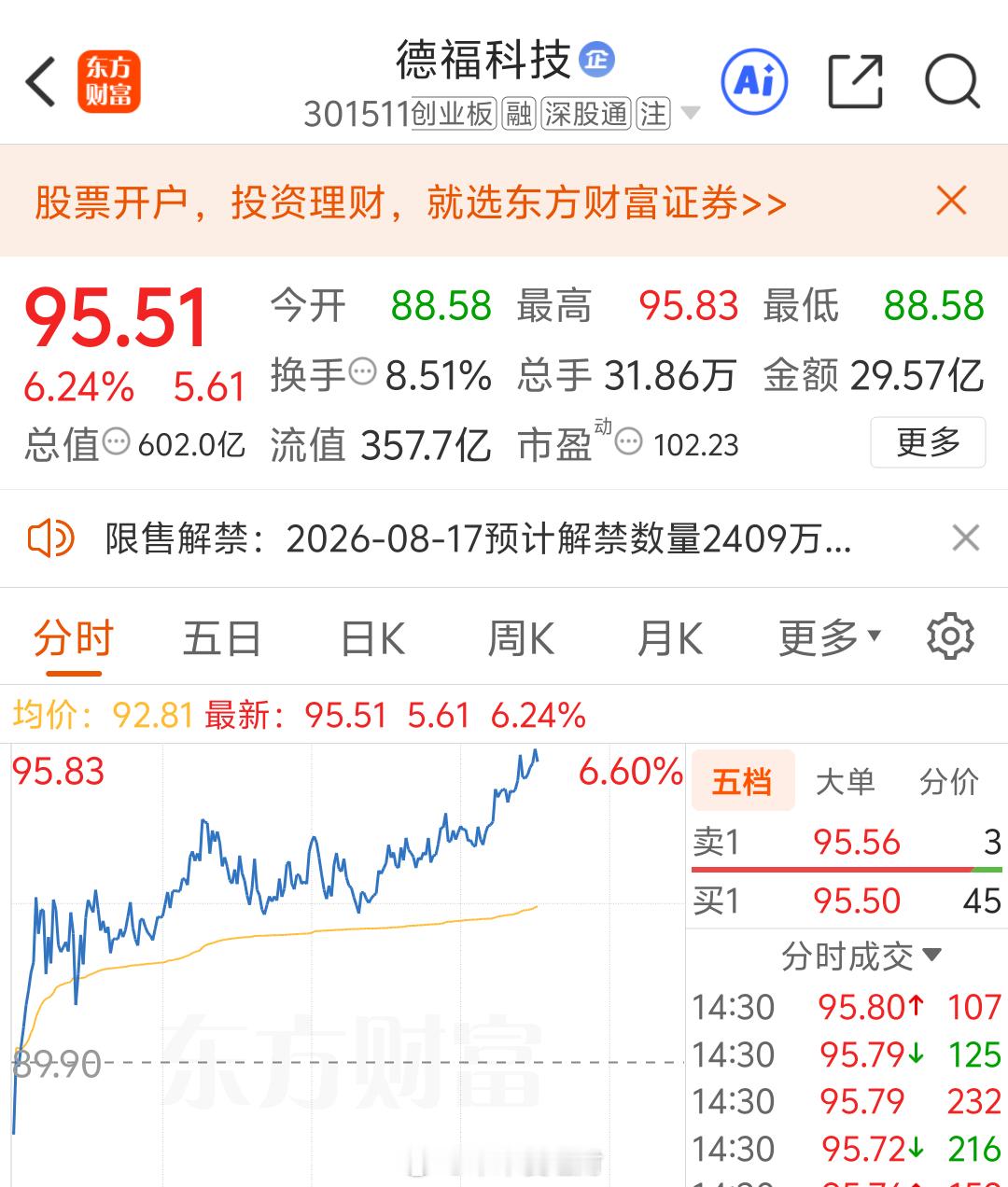 蹭蹭往上涨， 