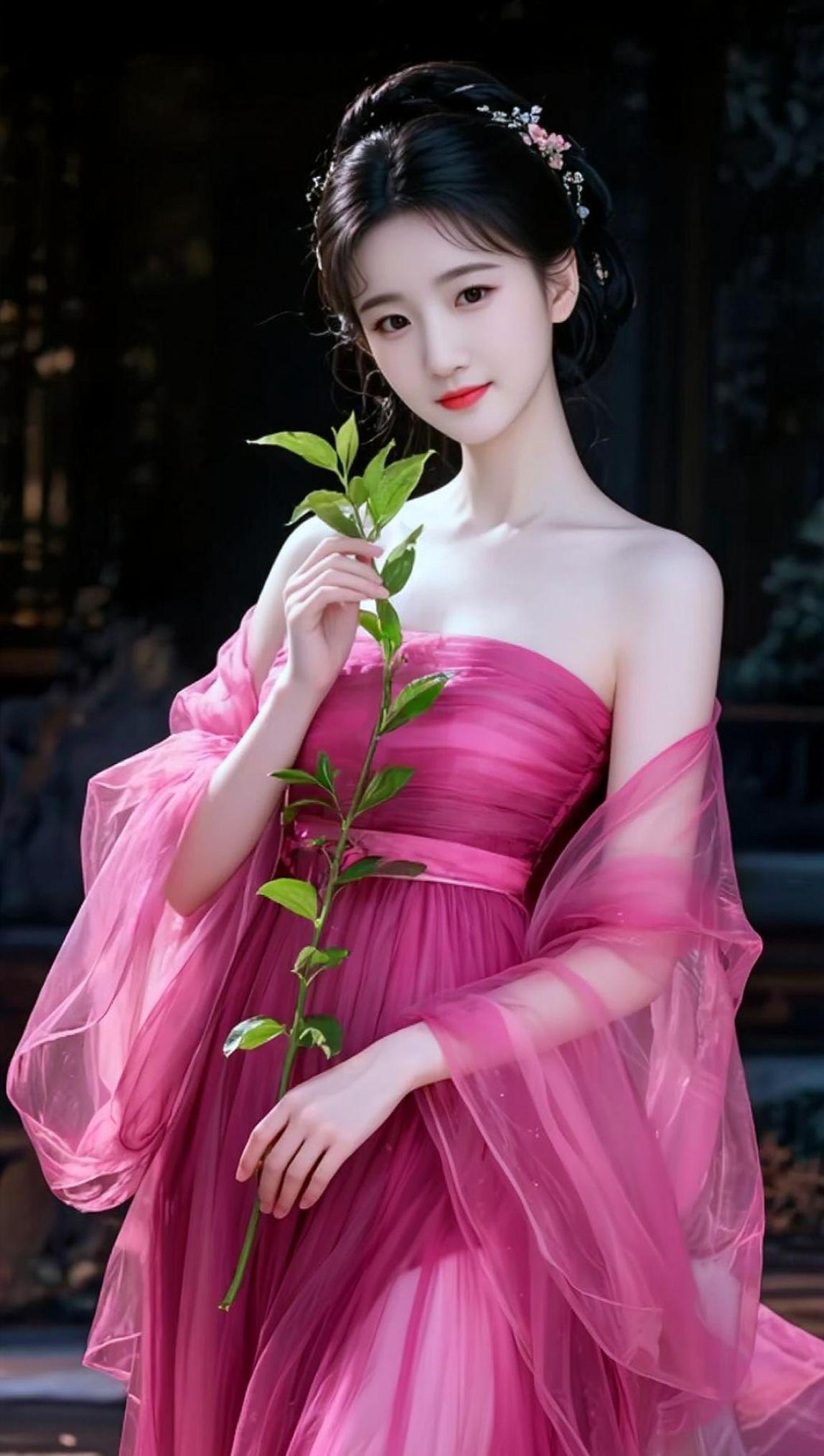 AI古风花卉写真