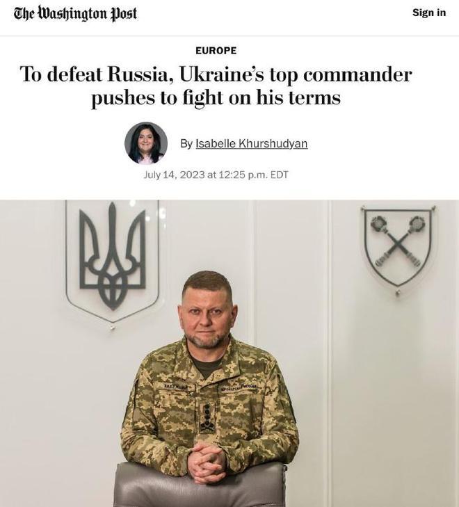 乌军总司令扎卢日内在接受华邮采访时表示透露了个人的经历，就在战争爆发前7个月，他