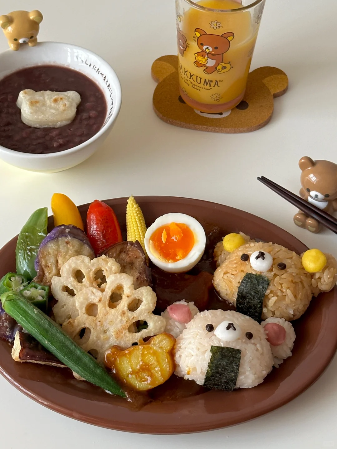 ⦁㉨⦁轻松汤咖喱天妇罗🍤&红豆年糕