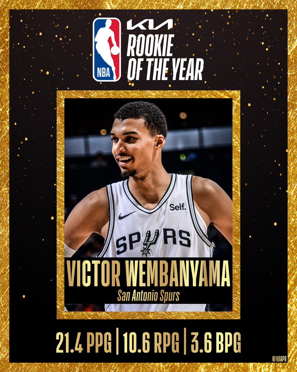 什么是牌面！詹姆斯&杜兰特&保罗等人社媒转发祝贺文班夺得ROTY#文班亚马当选最