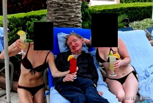 已故科学家史蒂芬·霍金的家人声称，在爱泼斯坦档案中曝光的一张照片里，与霍金教授合