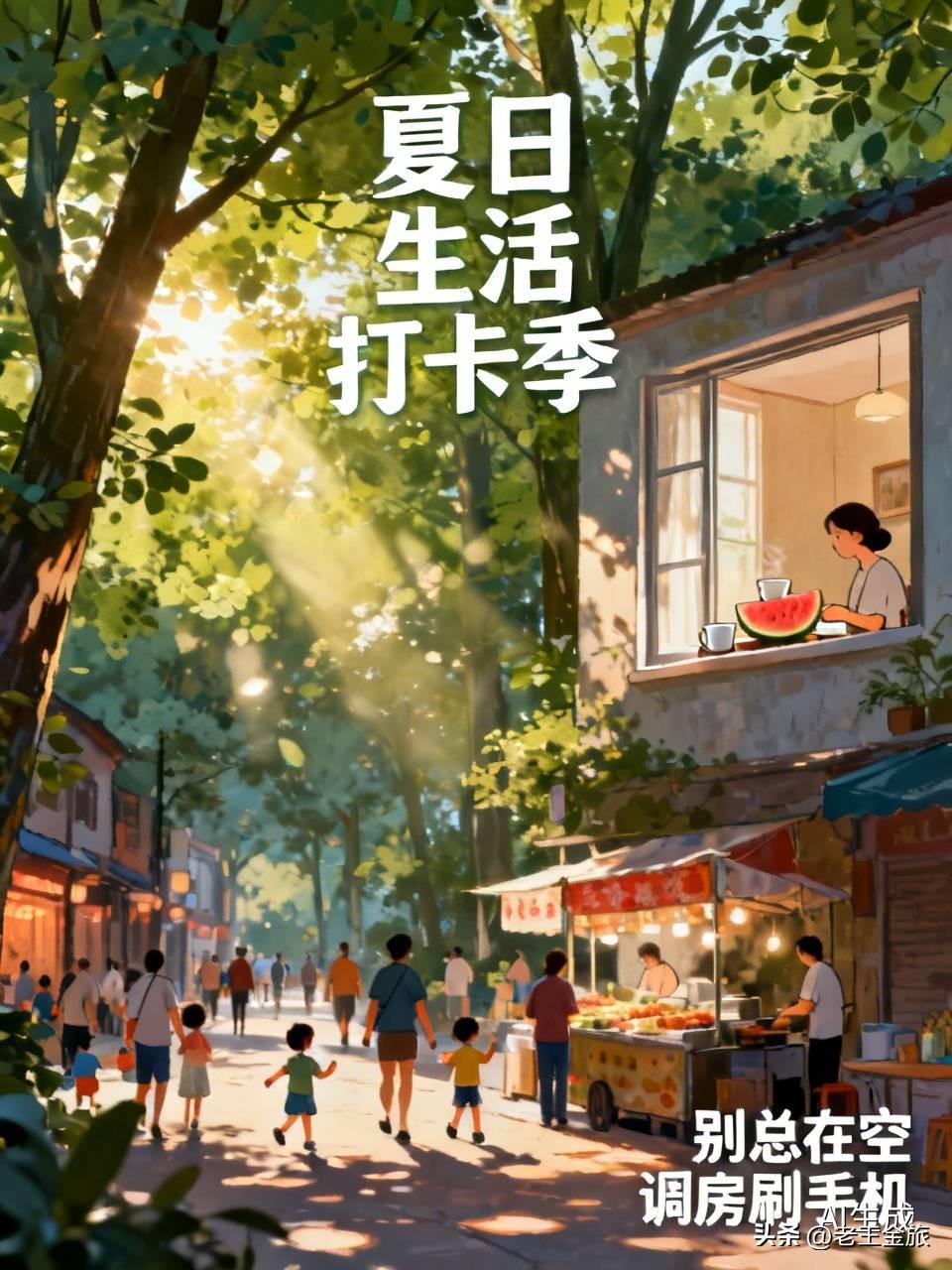 夏日生活打卡季 夏日生活，美好都藏在日常。清晨，天刚微亮，我出门散步，微风携着草