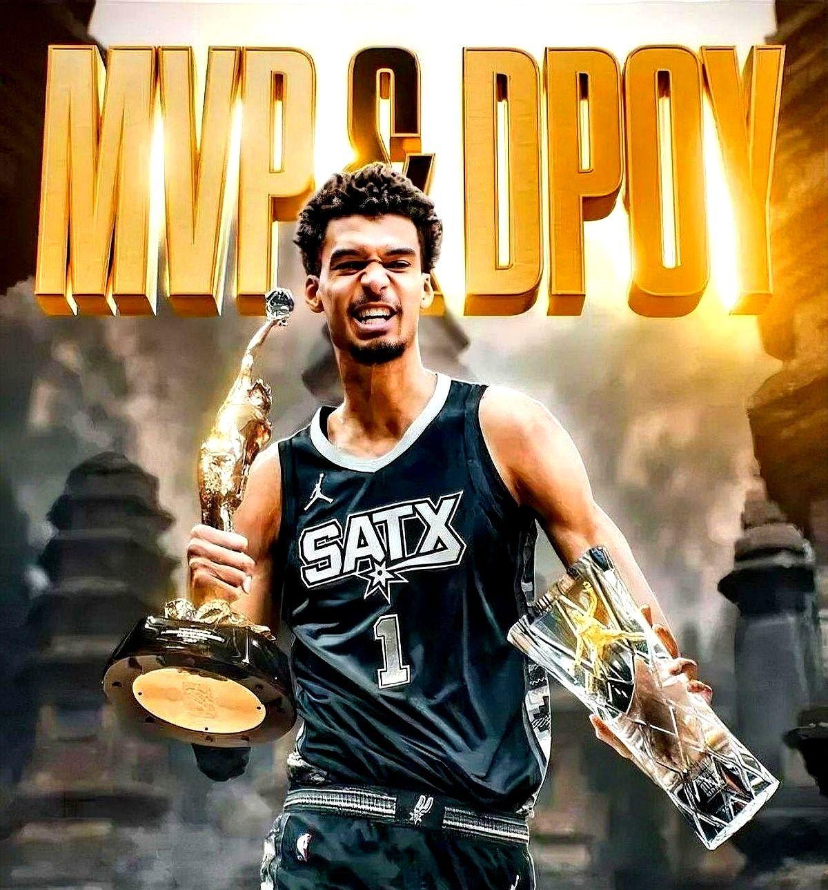 别只盯着老詹和约老师了。

马刺的文班亚马简直是怪物。最近4场平均32.3分，打