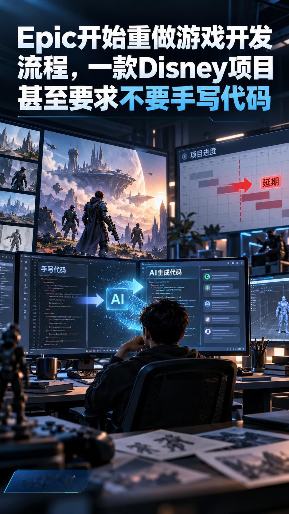 Epic开始重做游戏开发流程，一款Disney项目甚至要求不要手写代码

Epi