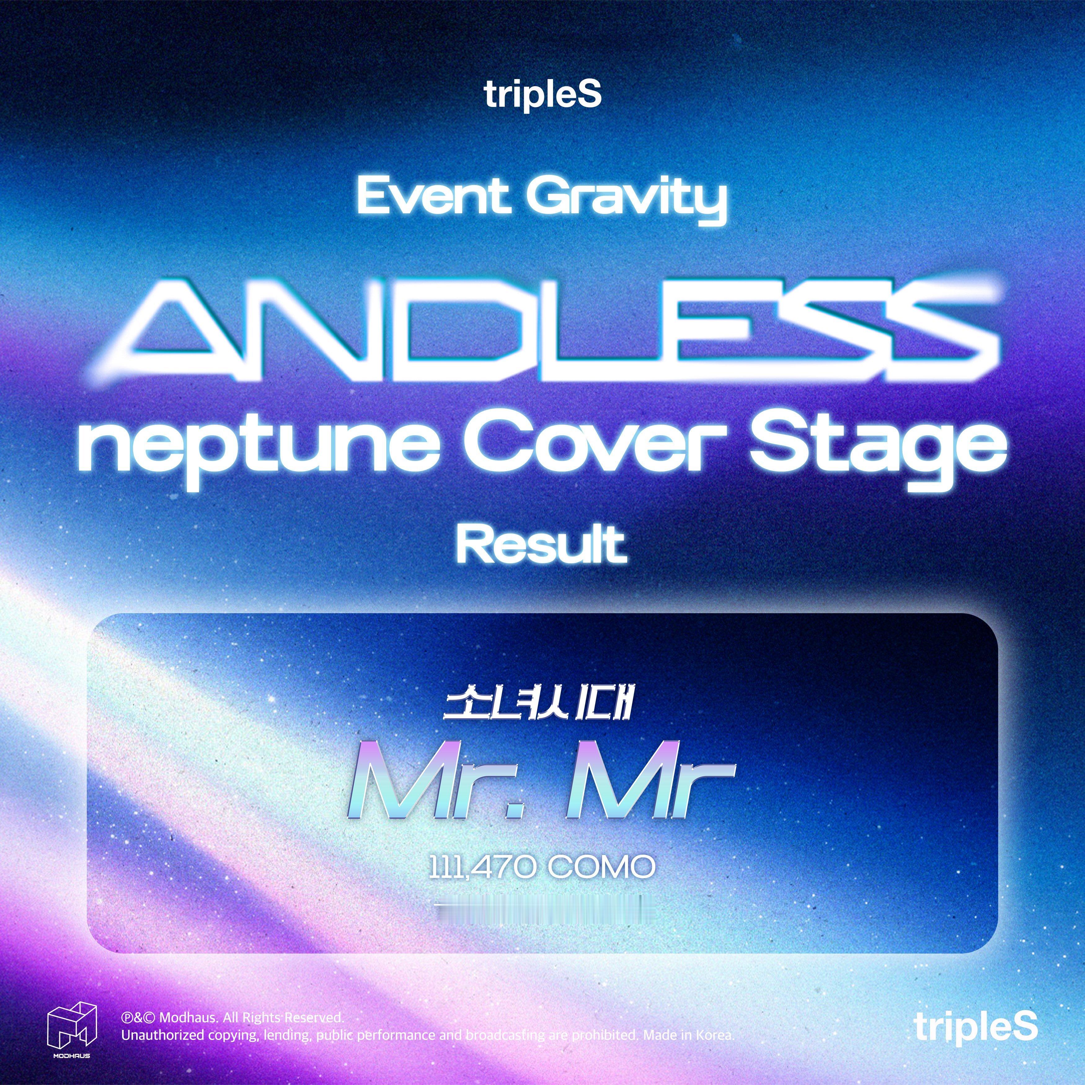 tripleSEvent Gravity  <ANDLESS> msnz Cov
