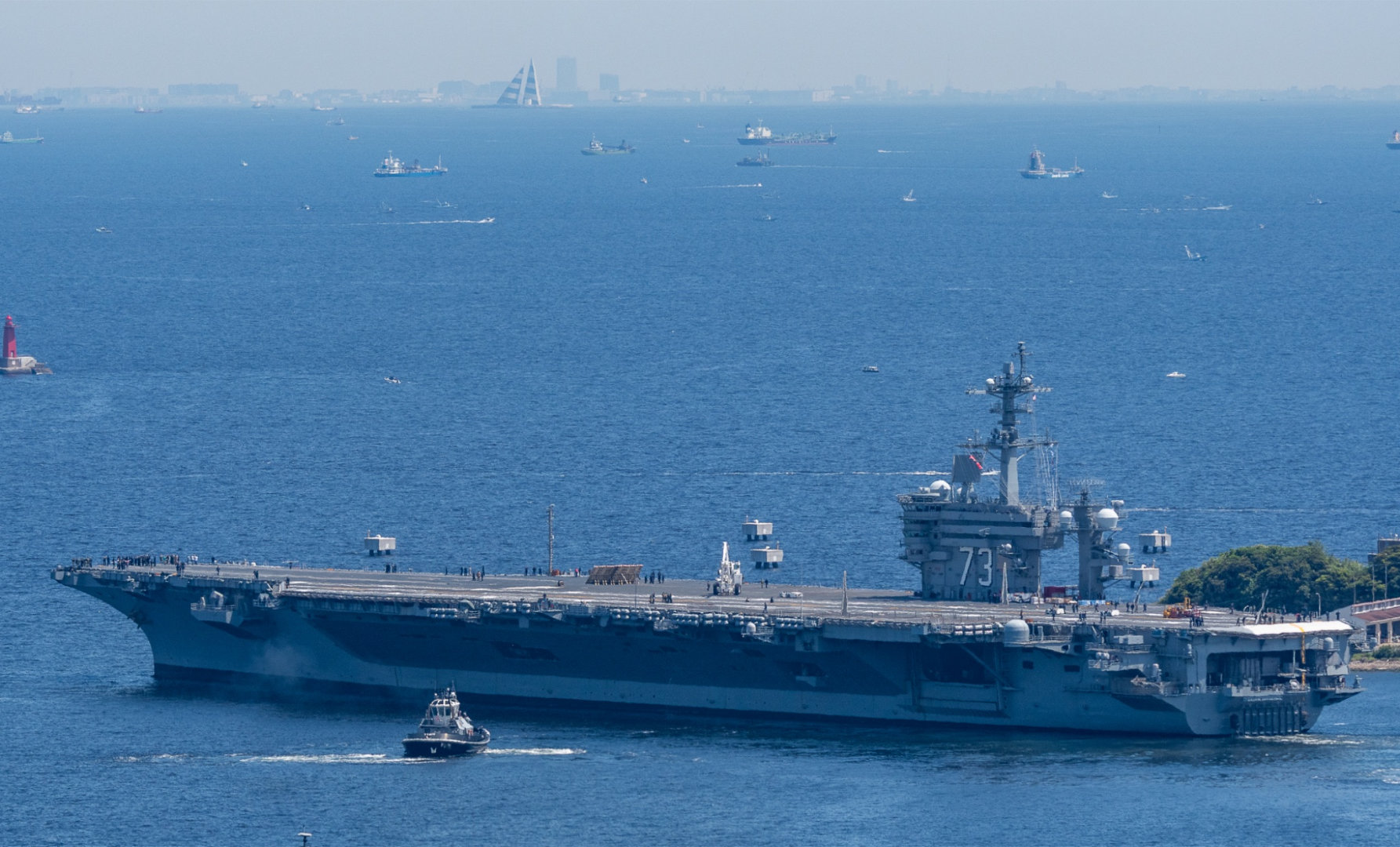 华盛顿号结束维护离港——5月10号，美国海军华盛顿号航母(CVN-73)结束冬季