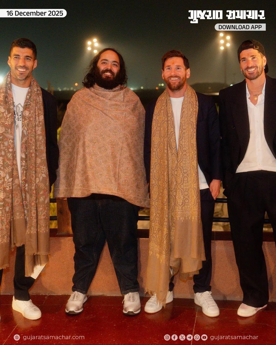 足球巨星梅西拜访印度古吉拉特邦。受邀事件便是和当地文化符号亚洲狮合影 ...