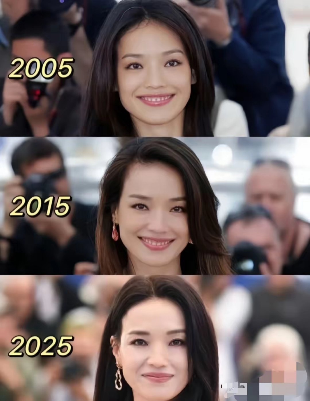 舒淇的长相真是个谜，我越来越看不懂了你说她好看吧，她的脸有点方，鼻梁塌香肠嘴，脸