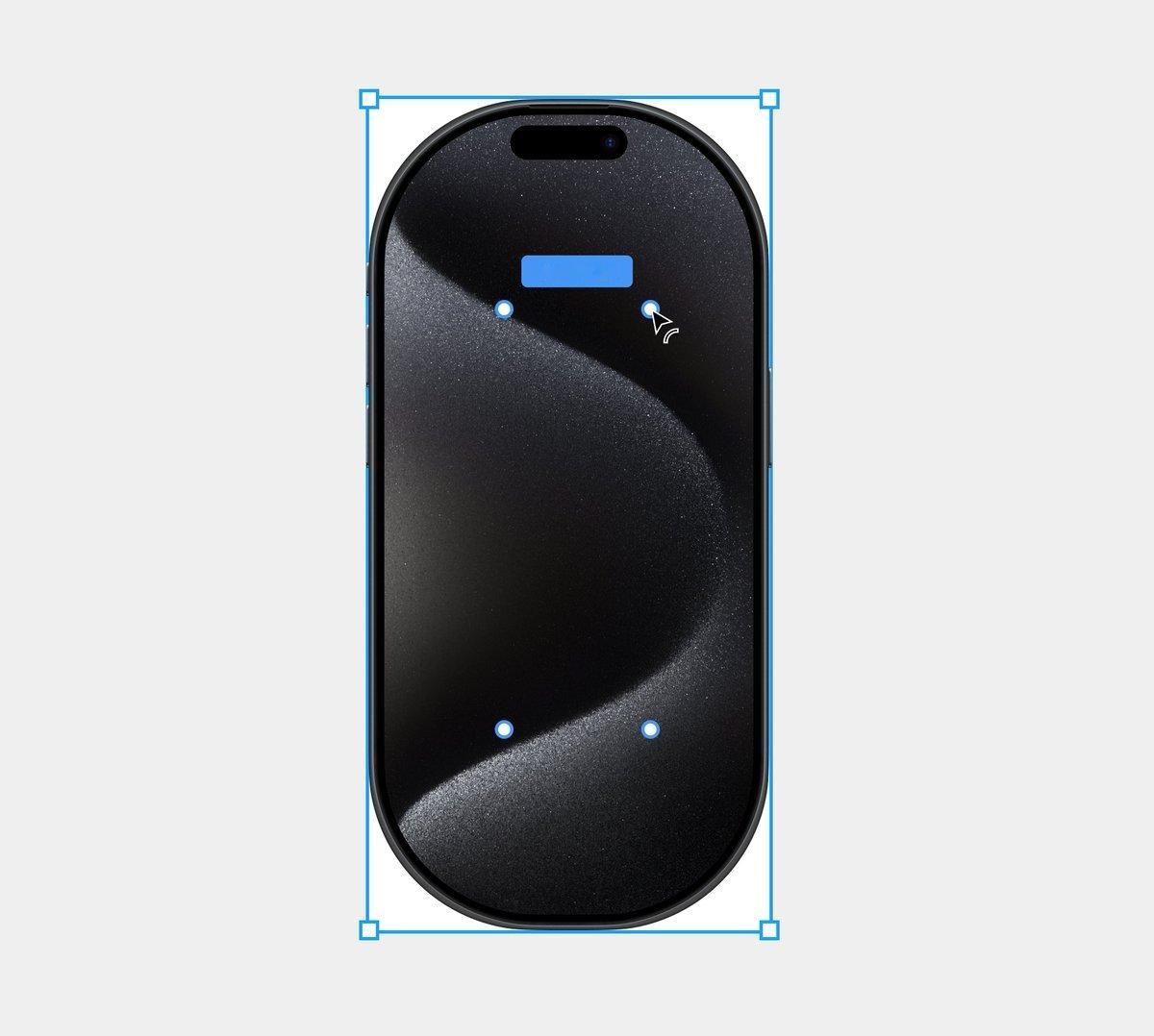 椭圆形的iPhone看起来也不错啊 