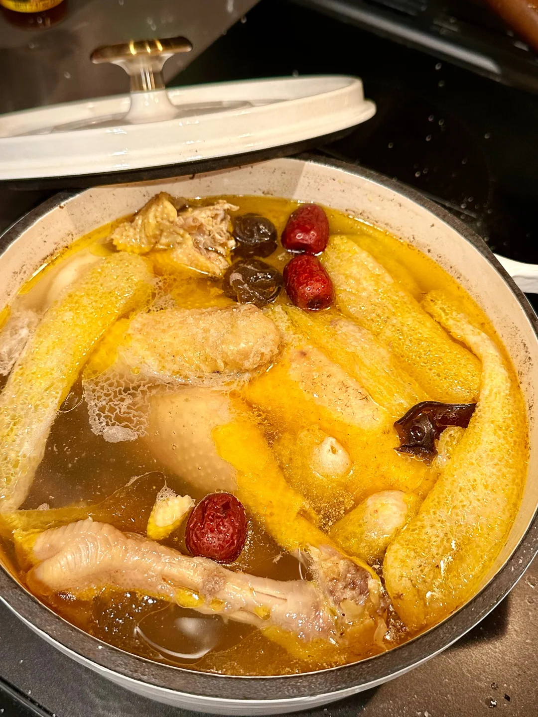 纽约暴风雪❄️如意鸡场三黄鸡炖锅香浓鸡汤🍲